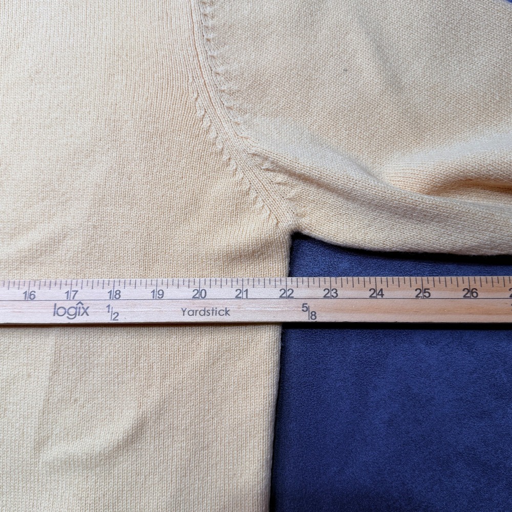 Pendleton Pale Yellow Crewneck Button Cardigan - Picture 6 of 10